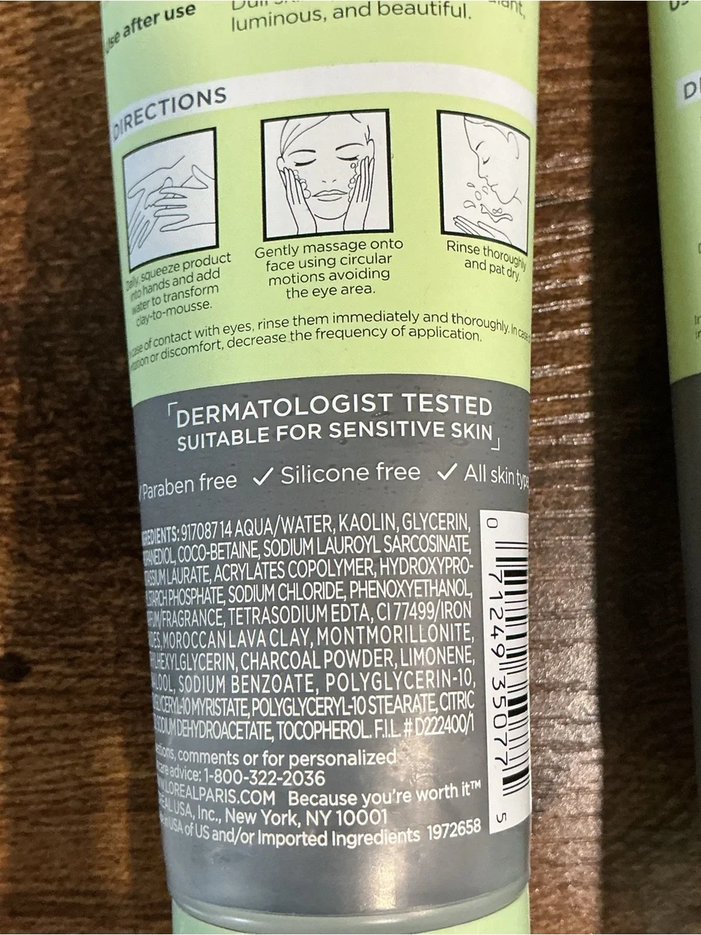 L’Oréal Pure-Clay Daily Detox Cleanser Lot of 2